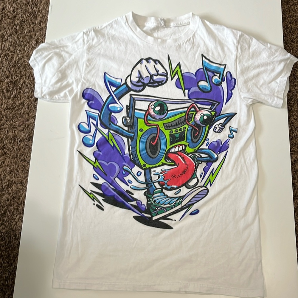 Graphic Graffiti themed t shirt